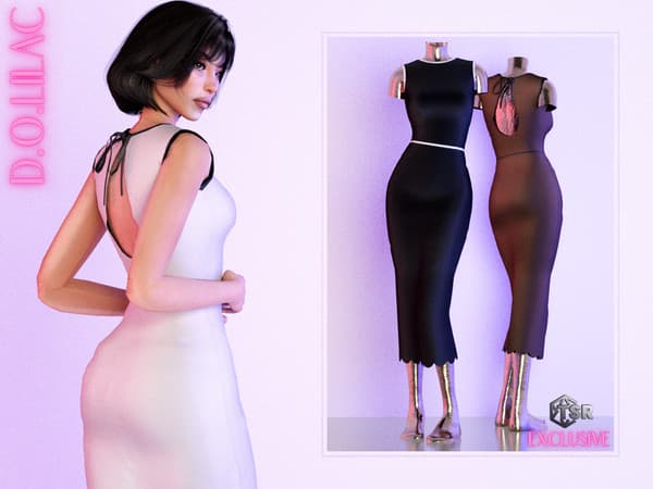 Платье Tied Detail Midi Dress